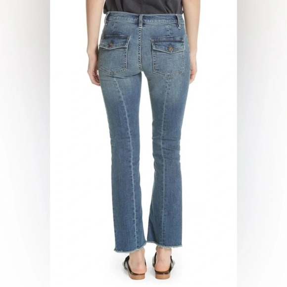 ✨NWT Free People We The Free Light Wash Austin Straight Leg Raw Hem Jeans 26 - Picture 9 of 12